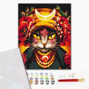 Malowanie po numerach Premium Kotka Molfarka © Marianna Pashchuk