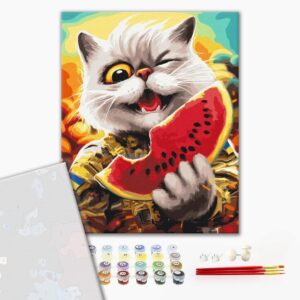 Malowanie po numerach Premium Kot w Chersoniu ©Marianna Pashchuk