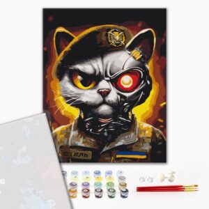 Malowanie po numerach Premium Kitty Sił Zbrojnych Ukrainy © Marianna Pashchuk