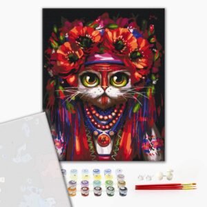 Malowanie po numerach Premium Kot Motanka ©Marianna Pashchuk