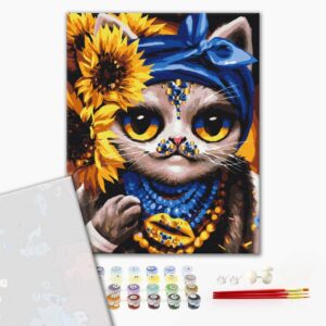 Malowanie po numerach Premium Creative Kitty ©Marianna Pashchuk