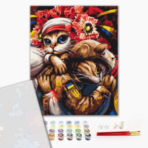 Malowanie po numerach Premium Kot Berehynia © Marianna Pashchuk