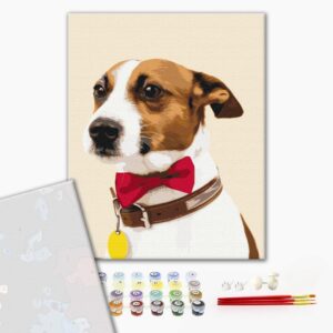 Malowanie po numerach Premium Pies czempion