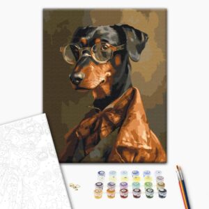 Malowanie po numerach Czworonożny dżentelmen