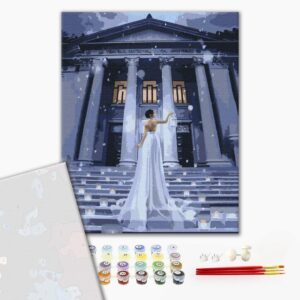 Malowanie po numerach Premium Świąteczne światełka